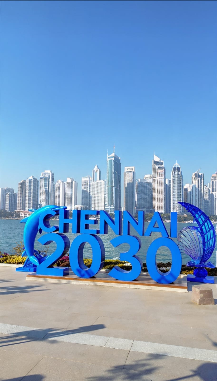 Chennai 2030 waterfront sculpture
