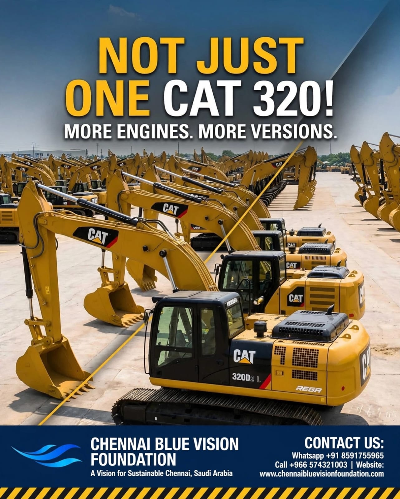 CAT 320 fleet for restoration work